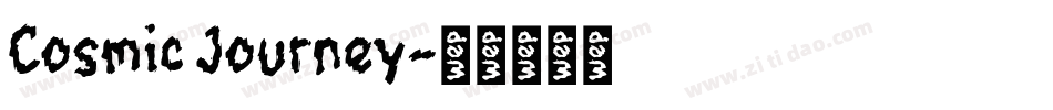 Cosmic Journey字体转换